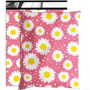 15 Pink Daisy 10x13 Polymailers